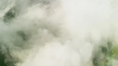 Aerial view of cloudscape over rural communities USA Video stock 64795050