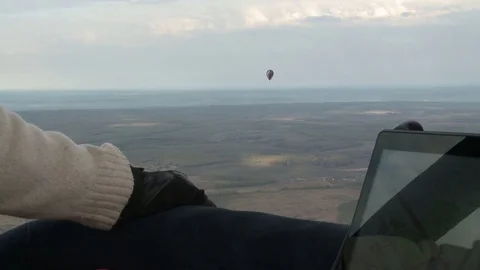 Aerial view to the cloudy sky Stock Footage 82019239