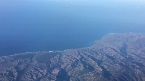 Aerial View of Coast Stock Footage 58907399