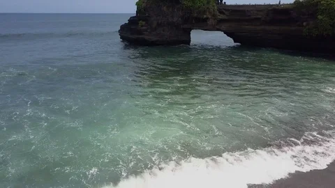Aerial view on the coast Stock Footage 81262016