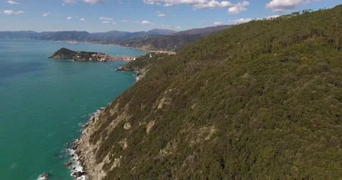 Aerial view of the coast  Stock Footage 132959220