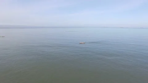Aerial view of the coast.  Stock Footage 143943684