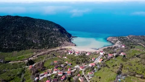 Aerial view of the coast Stock Footage 287650440