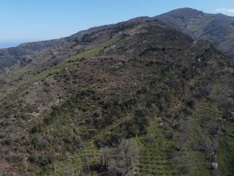 Aerial view of the coast Stock Photos