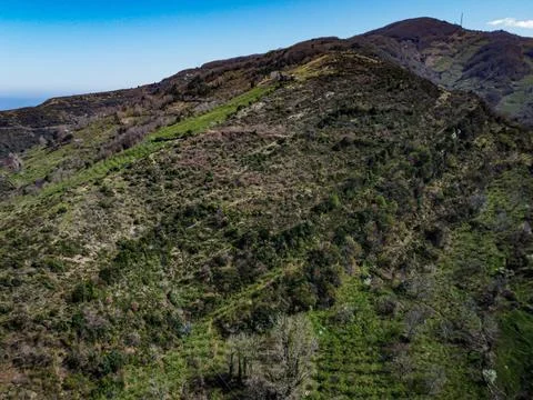 Aerial view of the coast Stock Photos