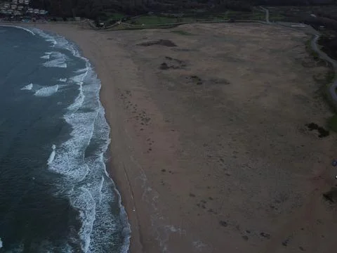 Aerial view of the coast Stock Photos