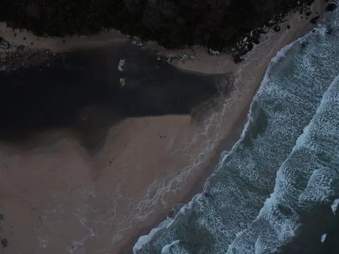 Aerial view of the coast Stock Photos