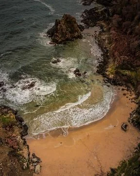 Aerial view of the coast Stock Photos