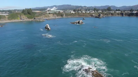 Aerial view of the coastline Stock Footage 37733320