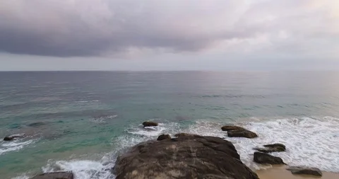 Aerial View of Coastline Stock Footage 103494726