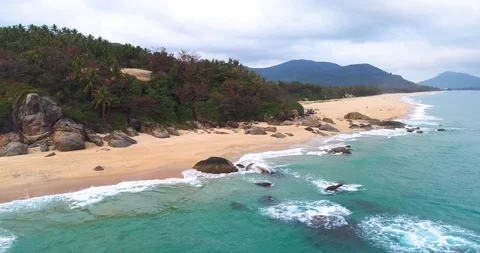 Aerial View of Coastline Stock Footage 103495914