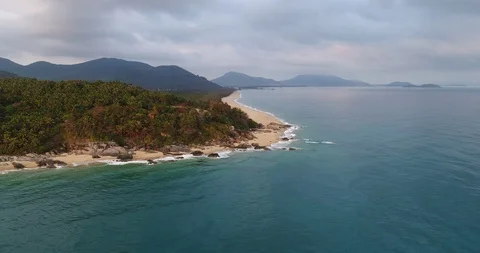 Aerial View of Coastline Stock Footage 103509302