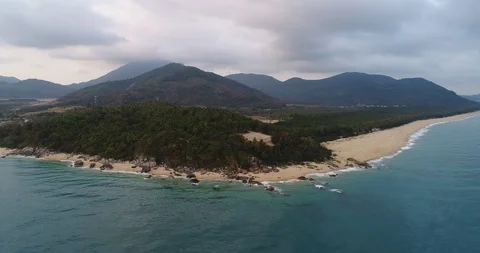 Aerial View of Coastline Stock Footage 103509542