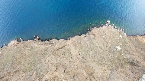 Aerial view of coastline Stock Footage 108383606