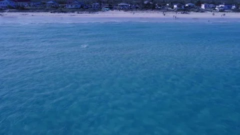 Aerial View of Coconuts Fest 2024 Beach, Pelican Point, Grand Bahama, Bahamas Stock Footage 270967052