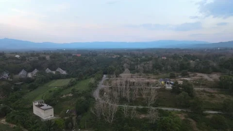 Aerial view of College Height during sunset Stock Footage 149280420