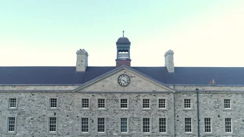 Aerial View of Collins Barracks, Dublin Stock Footage 233003595