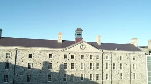 Aerial View of Collins Barracks, Dublin Stock Footage 233004401