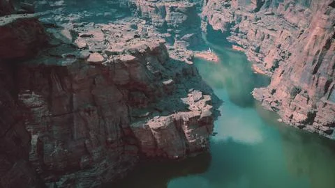 Aerial View of Colorado River Ilustração Stock