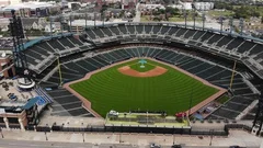 Entrance of Comerica Park in Detroit wit, Stock Video