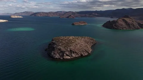 Aerial view of Concepcion Bay Stock Footage 333854895