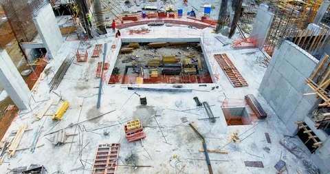 Aerial view construction area Vidéo 86237100