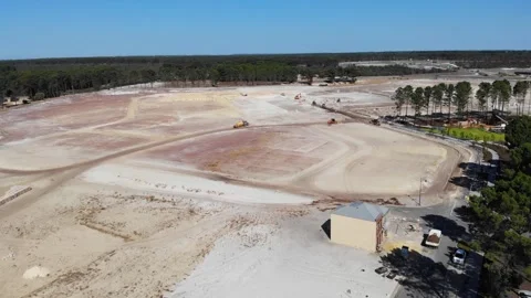 Aerial View of a Construction Area Stock-Footage 138874724