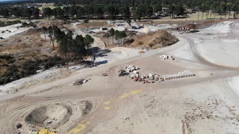 Aerial View of a Construction Area Stock-Footage 138875073