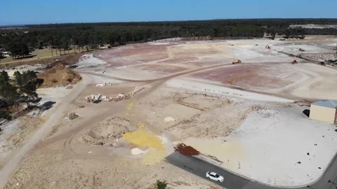 Aerial View of a Construction Area Stock-Footage 138875324