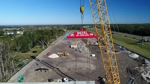 Aerial view of construction Video stock 93038020