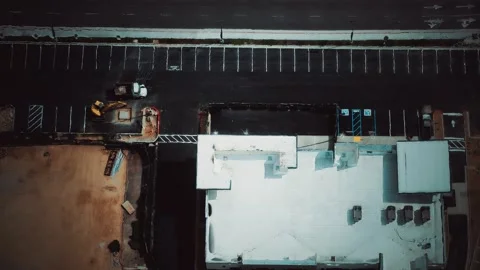 Aerial view of construction place Video stock 138919251