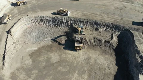 Aerial View Construction Project 스톡 동영상 150606070