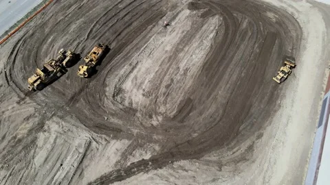 Aerial View Construction Project 库存影片 150897204