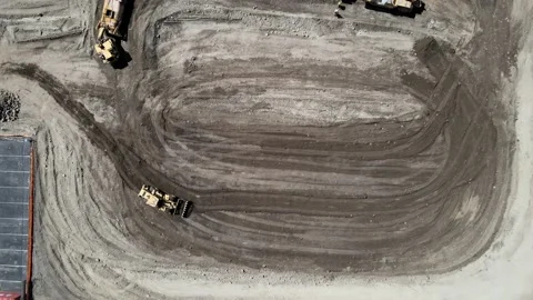 Aerial View Construction Project Vídeo Stock 150898374