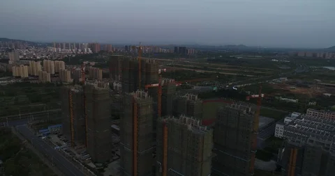 Aerial View of Construction Site Stock Footage 107535840