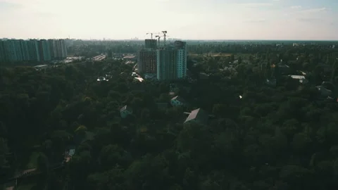 Aerial view of construction site Stock Footage 131138187