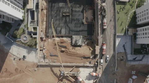 Aerial view of a construction site 스톡 동영상 140761998
