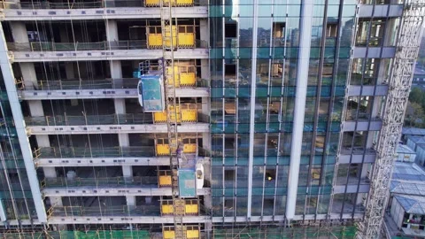 Aerial view of construction site in hangzhou Stock Footage 165455807