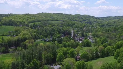 Aerial View Of Conway, MA. Stock Footage 329327582