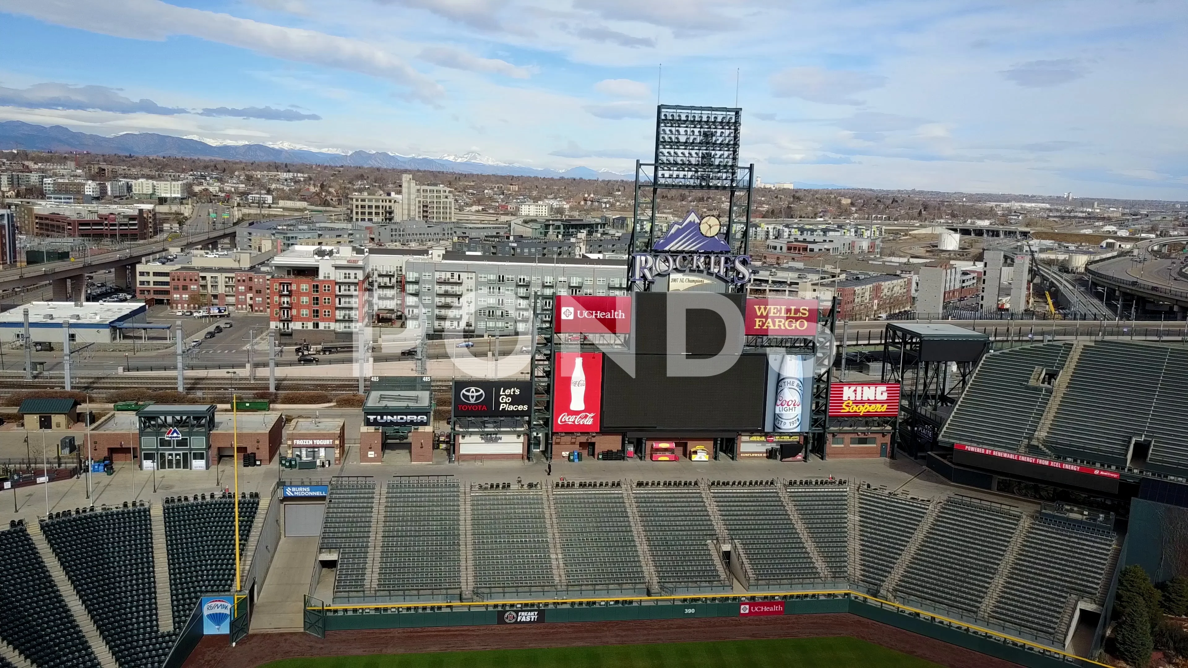 Destination Denver - Drone View Over Coors Field - Colorado