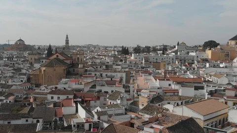 Aerial view of Cordoba Stock Footage
