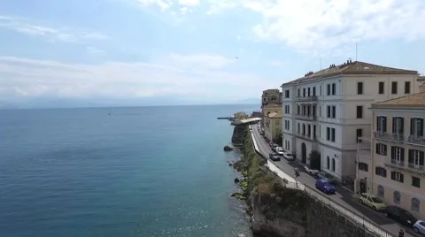 Aerial View of Corfu Greece  스톡 동영상 67443630