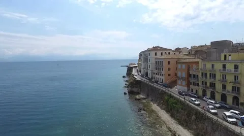 Aerial View of  Corfu Greece  스톡 동영상 67443678