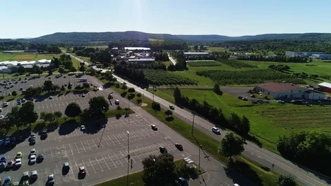 Aerial View of Cornell University Grounds Stock Footage 116190632