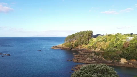 Aerial view of Coromandel Peninsula 2 Stock Footage 103441644