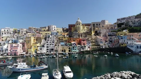 Aerial view of Corriccella Stock Footage 90445378