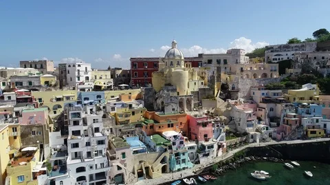 Aerial view of Corriccella Stock Footage 90445828