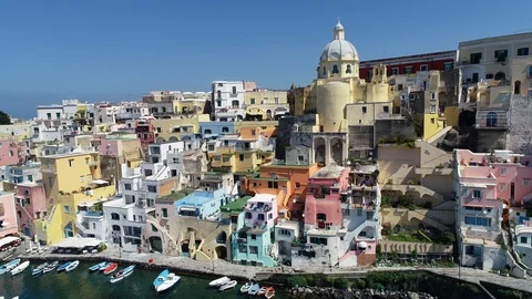 Aerial view of Corriccella Stock Footage 90445844