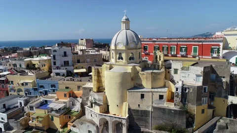 Aerial view of Corriccella Stock Footage 90446123