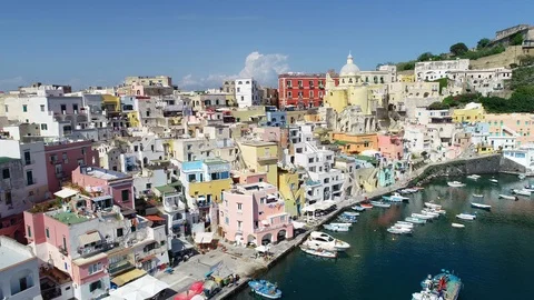 Aerial view of Corriccella Stock Footage 90446136